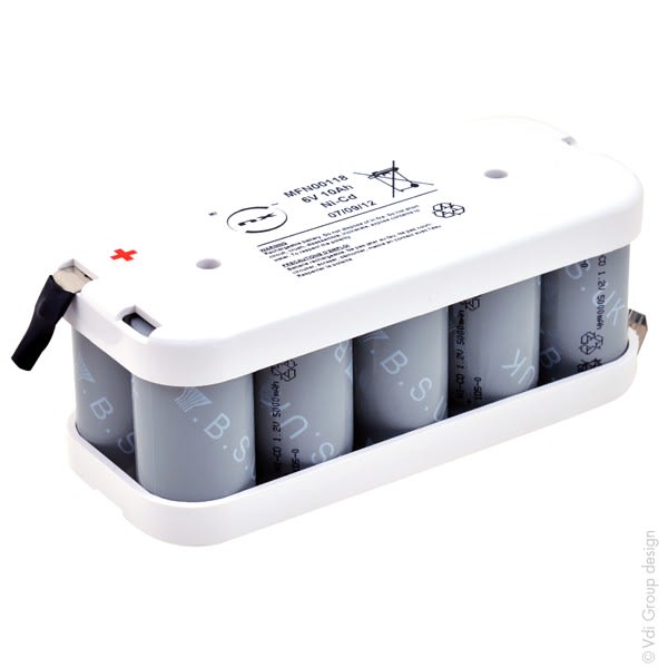 Enix - Pack(s) Batterie eclairage de secours Nicd 10x D 5S2P ST2 6V 10Ah Cosse