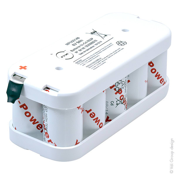 Enix - Pack(s) Batterie eclairage secours 10xDH4-5-70 HT 5S2P ST2 6V 8Ah Cosse