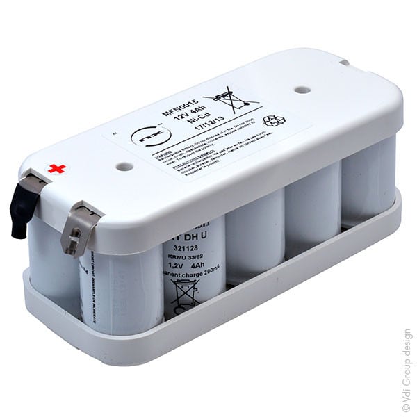 Enix - Batterie(s) Batterie eclairage secours 10x D VNTD 10S1P ST2 12V 4Ah Cosse