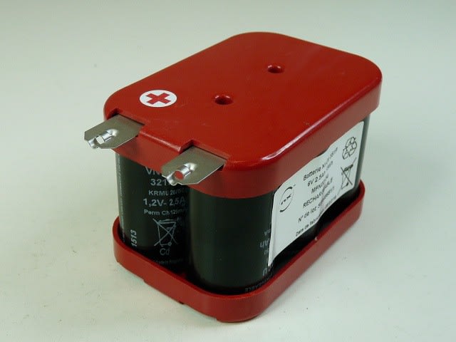 Enix - Pack(s) Batterie Nicd 6x C 5S1P SF ST2 6V 2.5Ah cosse