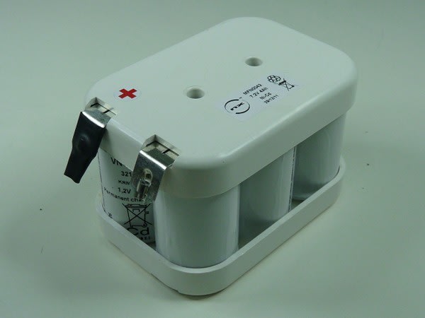 Enix - Batterie(s) Batterie Nicd 6VTD 3x2 ST2/FL 7.2V 4.2Ah COSSE