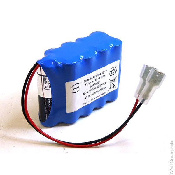 Enix - Pack(s) Batterie alcaline 9x AA 9S1P ST3 13.5V 3.4Ah FC