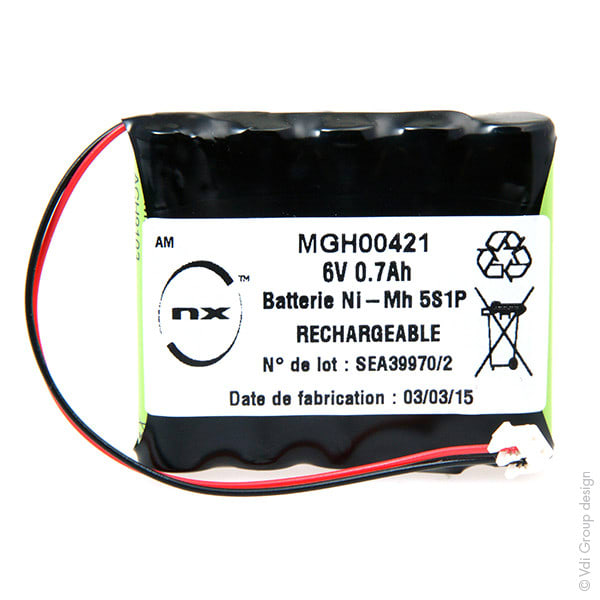 Enix - Pack(s) Batterie Nimh 5x AAA NX 5S1P ST1 6V 700mAh JST