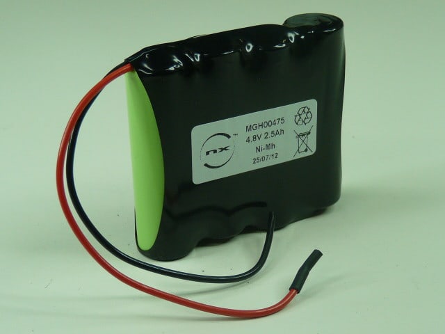 Enix - Pack(s) Batterie Nimh 4x AA NX 4S1P ST1 4.8V 2500mAh Fils