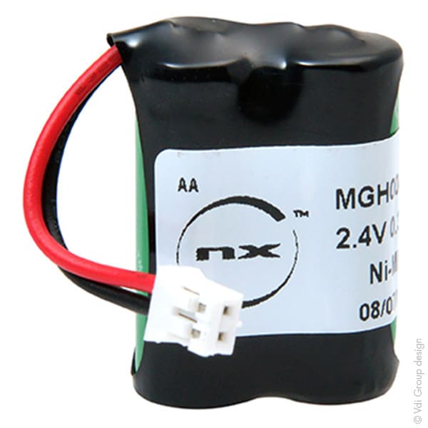 Enix - Pack(s) Batterie Nimh 2x 2-3AAA 2S1P ST1 2.4V 300mAh JST