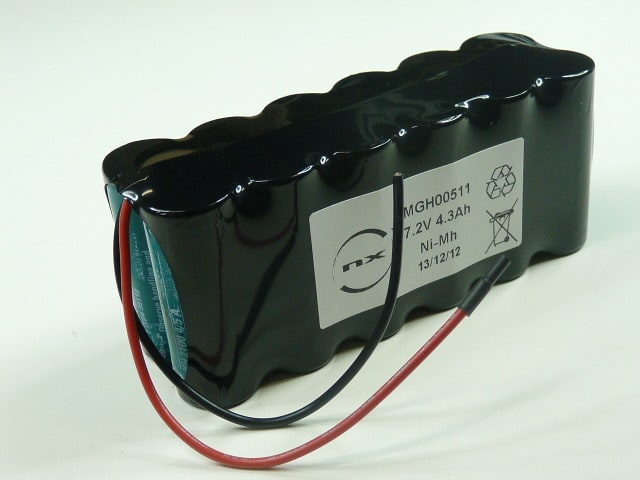 Enix - Pack(s) Batterie Nimh 12x 4-5A 6S2P ST2 7.2V 4300mAh Fils
