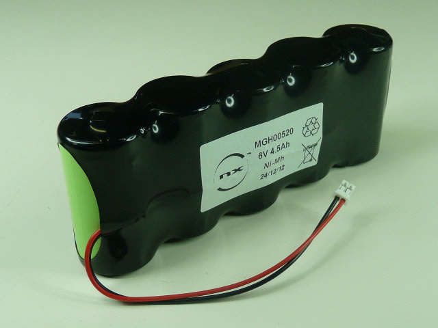 Enix - Pack(s) Batterie Nimh 5x C 5S1P ST1 6V 4500mAh JST