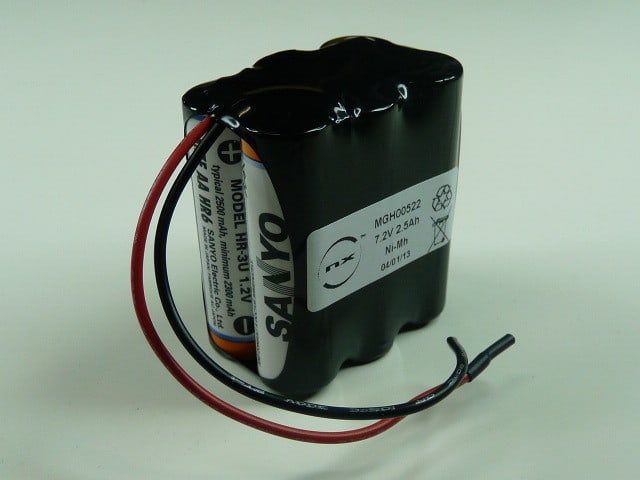 Enix - Pack(s) Batterie Nimh 6x AA 6S1P ST2 7.2V 2.5Ah Fils
