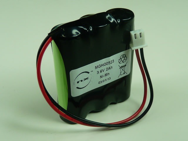 Enix - Pack(s) Batterie Nimh 3x AA 3S1P ST1 3.6V 2000mAh JST