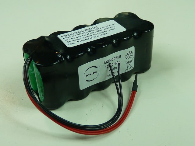 Enix - Pack(s) Batterie Nimh 10x 2-3AA 10S1P ST2 12V 600mAh F100