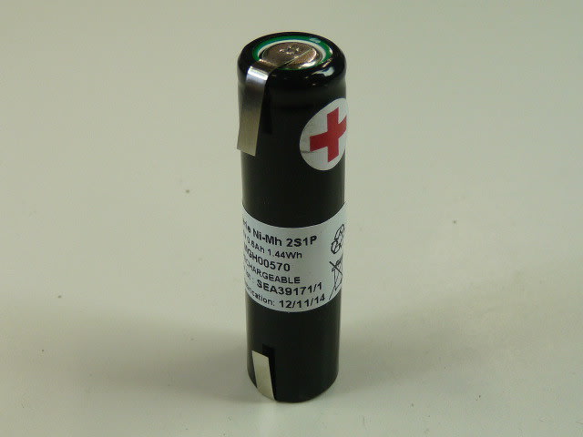 Enix - Pack(s) Batterie Nimh 2x 2-3AA 2S1P ST4 2.4V 600mAh T2