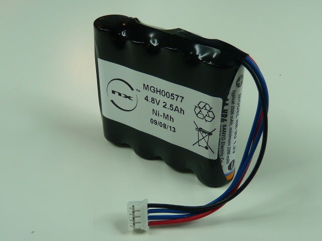 Enix - Pack(s) Batterie Nimh 4x AA 4S1P ST1 4.8V 2500mAh JST