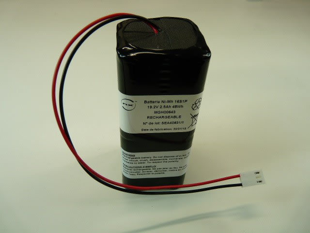 Enix - Pack(s) Batterie Nimh 16x AA 16S1P F200 19.2V 2.5Ah MOLEX