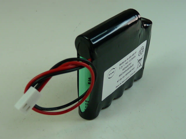Enix - Pack(s) Batterie Nimh 6x AA 6S1P F150 7.2V 1.6Ah Molex