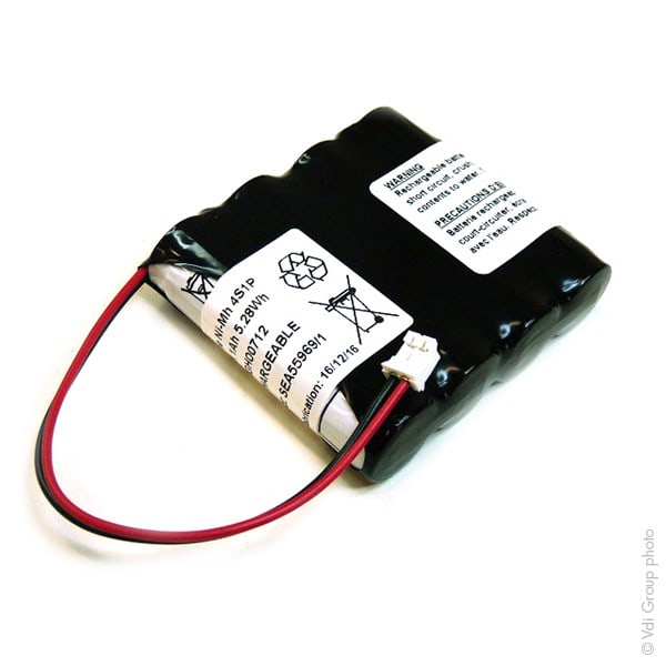 Enix - Pack(s) Batterie Nimh 4x AA HT 4S1P ST1 F100 4.8V 1.1Ah JST