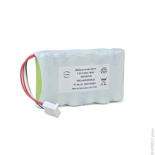 Enix - Pack(s) Batterie Nimh 6x AA 6S1P ST1 7.2V 2.5Ah MOLEX