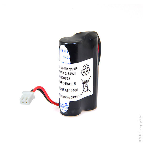 Enix - Pack(s) Batterie eclairage secours 2x AA 2S1P ST1 2.4V 1100mAh JST