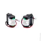 Enix - Pack(s) Batterie eclairage secours (x2) 2x SC HT 2S1P ST1 2.4V 2.5Ah JST