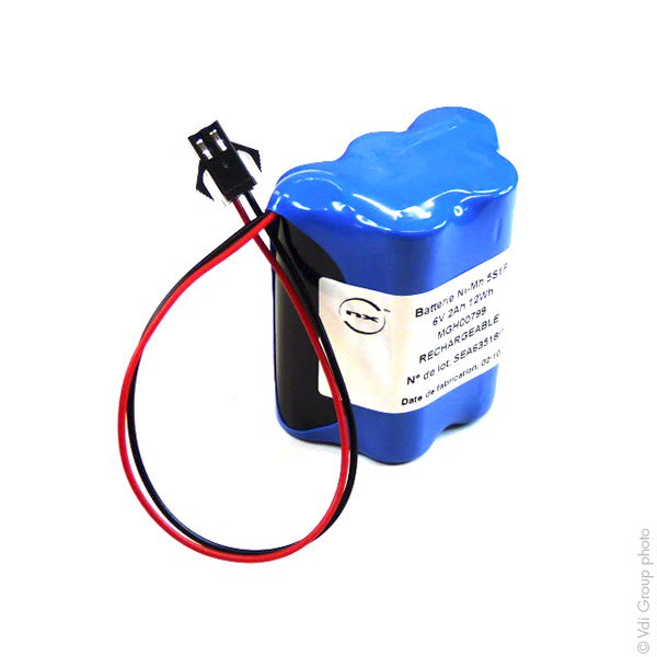 Enix - Unité(s) Batterie Nimh 5x AA 5S1P ST7 6V 2Ah Molex