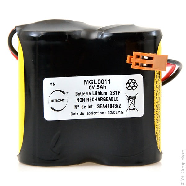 Enix - Pile(s) Batterie automate 2x C BR 2S1P ST1 6V 5Ah JAE