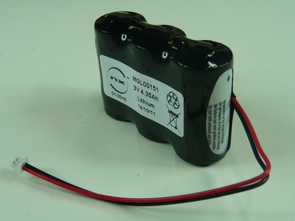 Enix - Pack(s) Batterie lithium 3x CR123A 1S3P ST1 3V 4.35Ah Molex