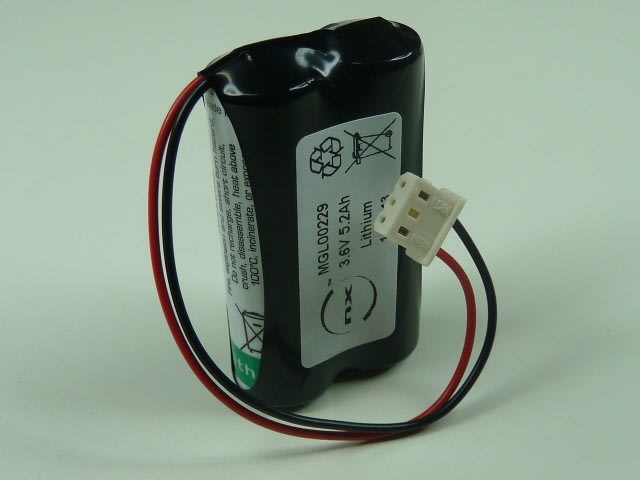 Enix - Pack(s) Batterie lithium 2x AA 1S2P ST1 3.6V 5200mAh Molex