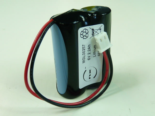 Enix - Pack(s) Batterie lithium 2x CR17450 2S1P ST1 6V 2.4Ah Molex