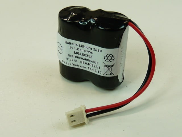 Enix - Pack(s) Batterie lithium 2x CR123 2S1P ST1 6V 1.3Ah 5264