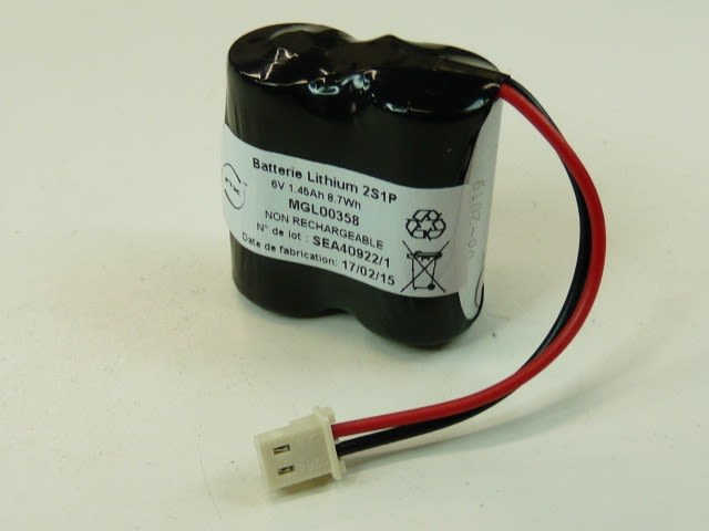 Enix - Pack(s) Batterie lithium 2x CR123 2S1P ST1 6V 1.6Ah 5264