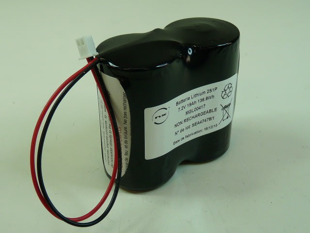 Enix - Accumulateur(s) Batterie lithium 2x ER34615 ST1 2S1P F150 7.2V 19Ah XHP-2