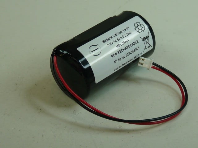 Enix - Batterie lithium ER34615M D F140 3.6V 14.5Ah JST