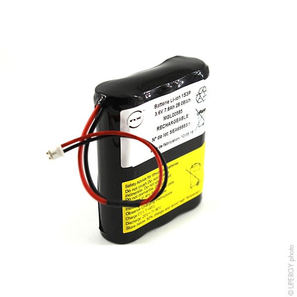 Enix - Pack(s) Batterie Li-Ion 3x 18650 1S3P  ST1  UN38.3 3.6V 7.8Ah JST