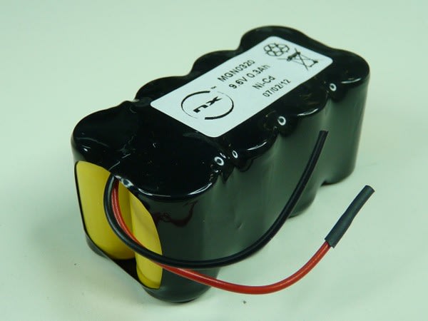 Enix - Pack(s) Batterie Nicd 8x 1/2AA NX 8S1P ST2 9.6V 270mAh Fils