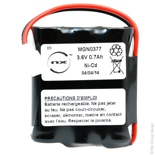 Enix - Pack(s) Pack NiCd 3.6V 700mAh VITALOGRAPH SPIROMETRE 2120