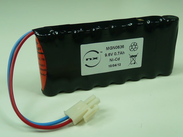 Enix - Pack(s) Batterie Nicd 8x AA VRE 8S1P ST1 9.6V 700mAh Fils