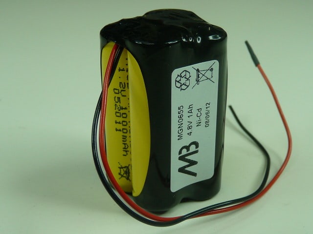 Enix - Pack(s) Batterie Nicd 4x AA NX 4S1P ST2 4.8V 1000mAh Fils