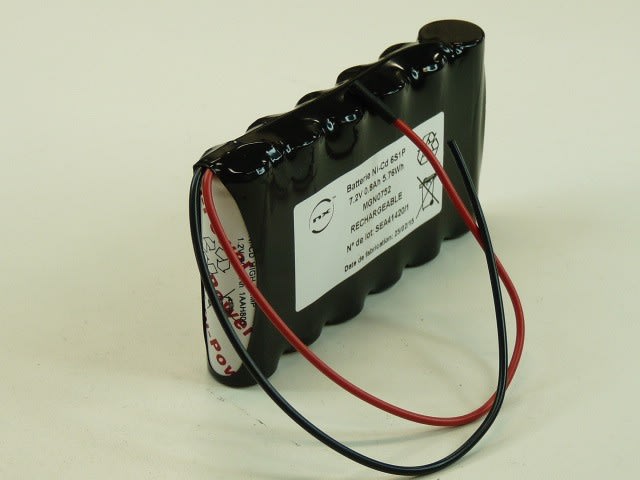 Enix - Pack(s) Batterie Nicd 6x AA HT 6S1P ST1 7.2V 800mAh F150