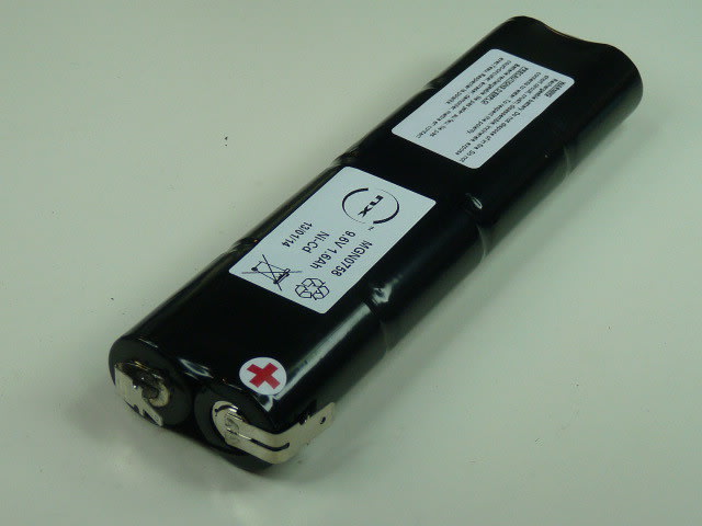 Enix - Pack(s) Batterie eclairage secours 8x SC 8S1P ST5 9.6V 1600mAh Cosse