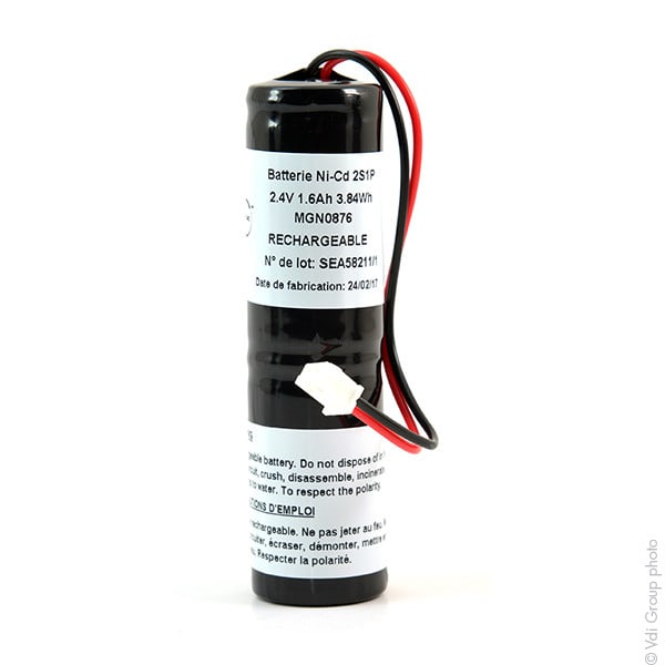 Enix - Pack(s) Batterie eclairage secours 2x SC HT 2S1P ST4 2.4V 1600mAh JST