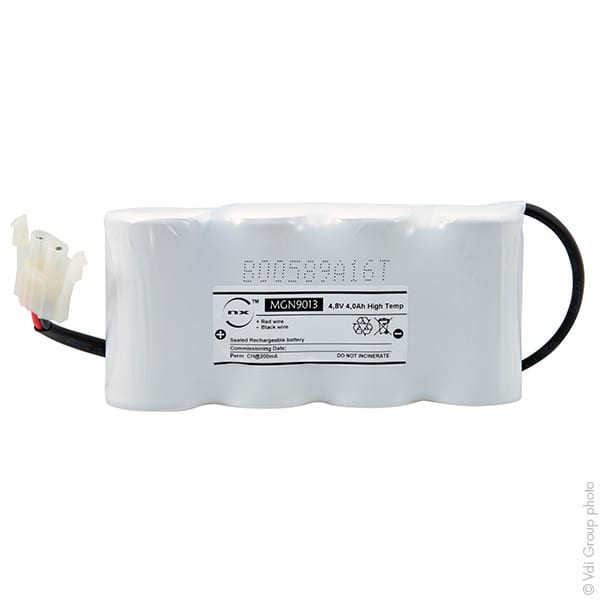 Enix - Unité(s) Batterie eclairage secours 4xD ST1+ Backplate + AMP 4.8V 4Ah