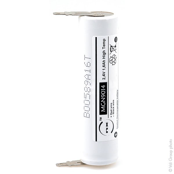 Enix - Unite(s) Batterie eclairage secours 2xSC ST4 Faston 4.8mm (+2.8mm) 2.4V 1.6Ah