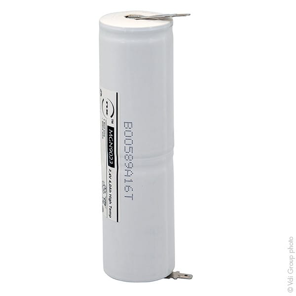 Enix - Unite(s) Batterie eclairage secours 2xD ST4 Faston 4.8mm (+2.8mm) 2.4V 4Ah