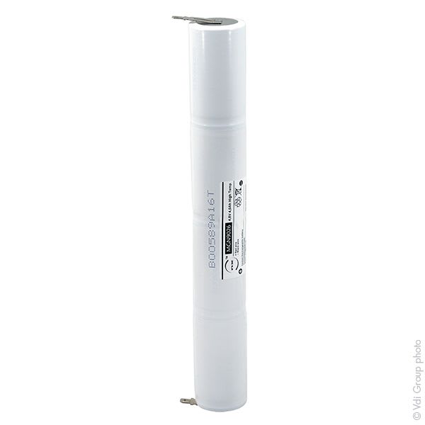 Enix - Unite(s) Batterie eclairage secours 4xD ST4 Faston 4.8mm (+2.8mm) 4.8V 4Ah Fasto