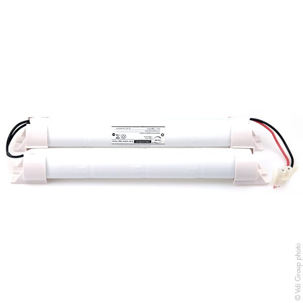 Enix - Unité(s) Batterie eclairage secours 4D+4D ST5 Twin Stick Fils + AMP 9.6V 4Ah