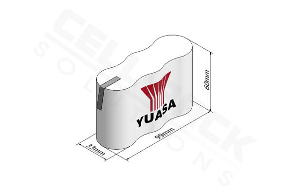 Enix - Unité(s) Batterie eclairage secours 3DH4-0T3 3.6V 4Ah