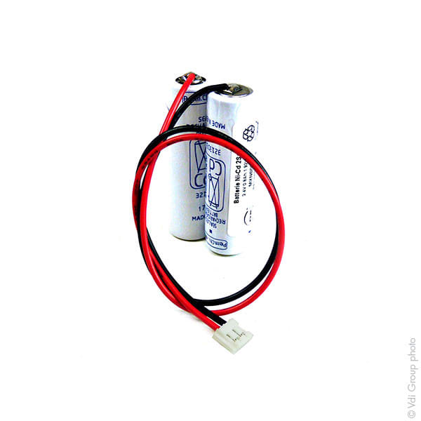 Enix - Pack(s) Batterie eclairage secours 2 x AA 2S1P ST1 F200 2.4V 800mAh JST