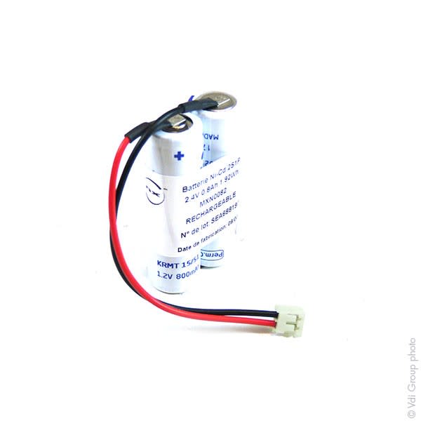 Enix - Pack(s) Batterie Nicd 2x AA VST 2S1P 2.4V 800mAh JST