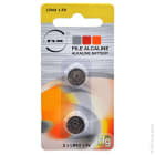 Enix - Blister(s) x 2 Pile bouton alcaline blister LR43 NX - 0% Hg 1.5V 110mAh