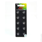Enix - Blister(s) x 10 Pile bouton alcaline blister LR626 MB - 0% Hg 1.5V 18mAh