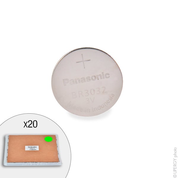 Enix - Plateau(x) de 20 Pile bouton lithium BR3032-BN PANASONIC 3V 500mAh